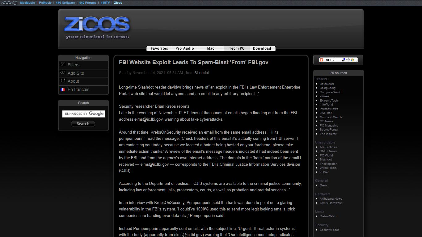 FBI Website Exploit Leads To Spam-Blast 'From' FBI.gov